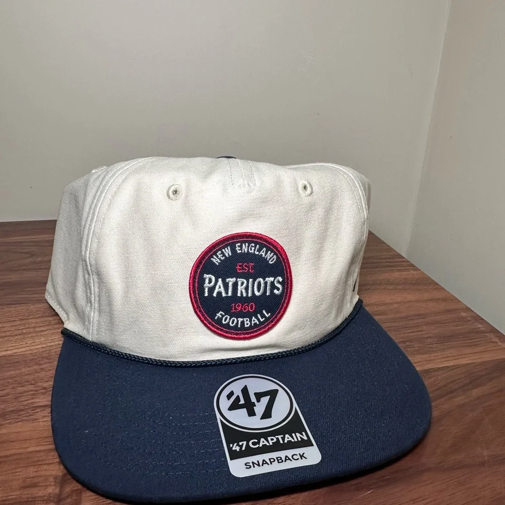 Men's '47 Natural New England Patriots Payson Captain Adjustable Hat